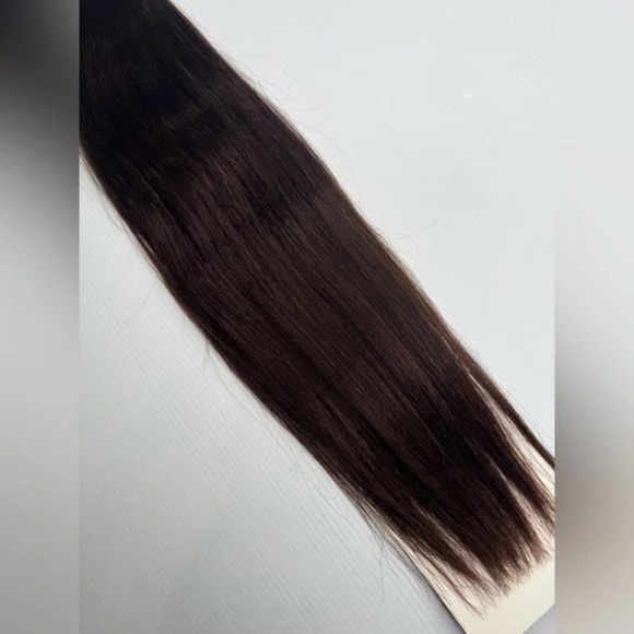 18 In 100% Human hair Weave Hair Extensions #2 Dark Brown - Picture 3 of 5